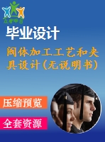 閥體加工工藝和夾具設(shè)計(無說明書)