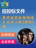 貴州省某機場場道土石方工程(投標(biāo))施工組織設(shè)計_secret