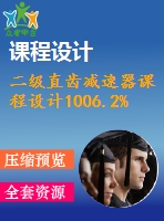 二級直齒減速器課程設(shè)計1006.2%0.48%375%162%250