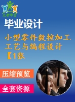 小型零件數(shù)控加工工藝與編程設計【1張cad圖紙+畢業(yè)論文+工藝工序刀具卡片+數(shù)控程序】