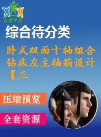 臥式雙面十軸組合鉆床左主軸箱設(shè)計【三維圖模型】