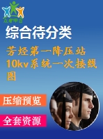 芳烴第一降壓站10kv系統(tǒng)一次接線(xiàn)圖