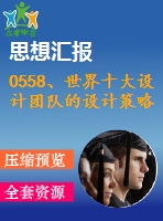 0558、世界十大設(shè)計(jì)團(tuán)隊(duì)的設(shè)計(jì)策略