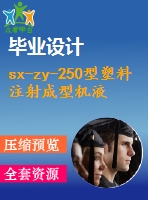 sx-zy-250型塑料注射成型機(jī)液壓系統(tǒng)設(shè)計(jì)【3張cad圖紙+畢業(yè)論文+任務(wù)書】