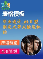 畢業(yè)設(shè)計_dtⅱ型固定式帶式輸送機的設(shè)計